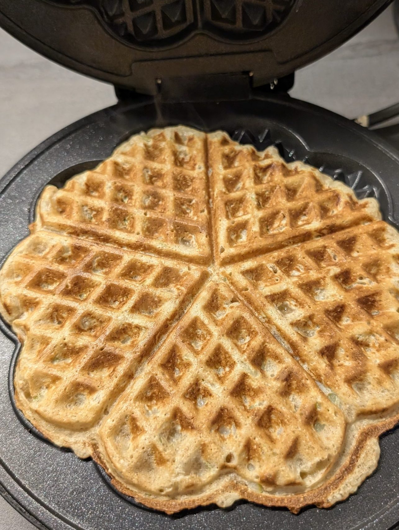 Birnen-Grieß-Waffeln