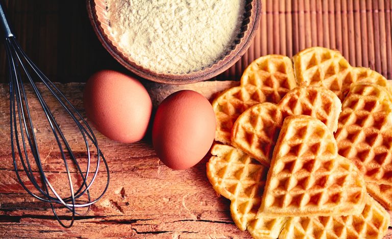 Waffeln und Zutaten bearbeitet